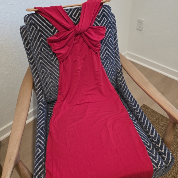 Reformation Xena Maxi Dress, XS, Color Lipstick, Halter Maxi Dress - Picture 4 of 6